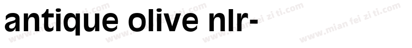 antique olive nlr字体转换